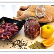 Тушеное мясо гуся