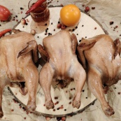 Цыпленок (корнишон) горячего копчения